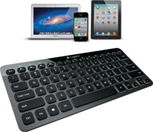 Backlit display on illuminated keyboard from Logitech